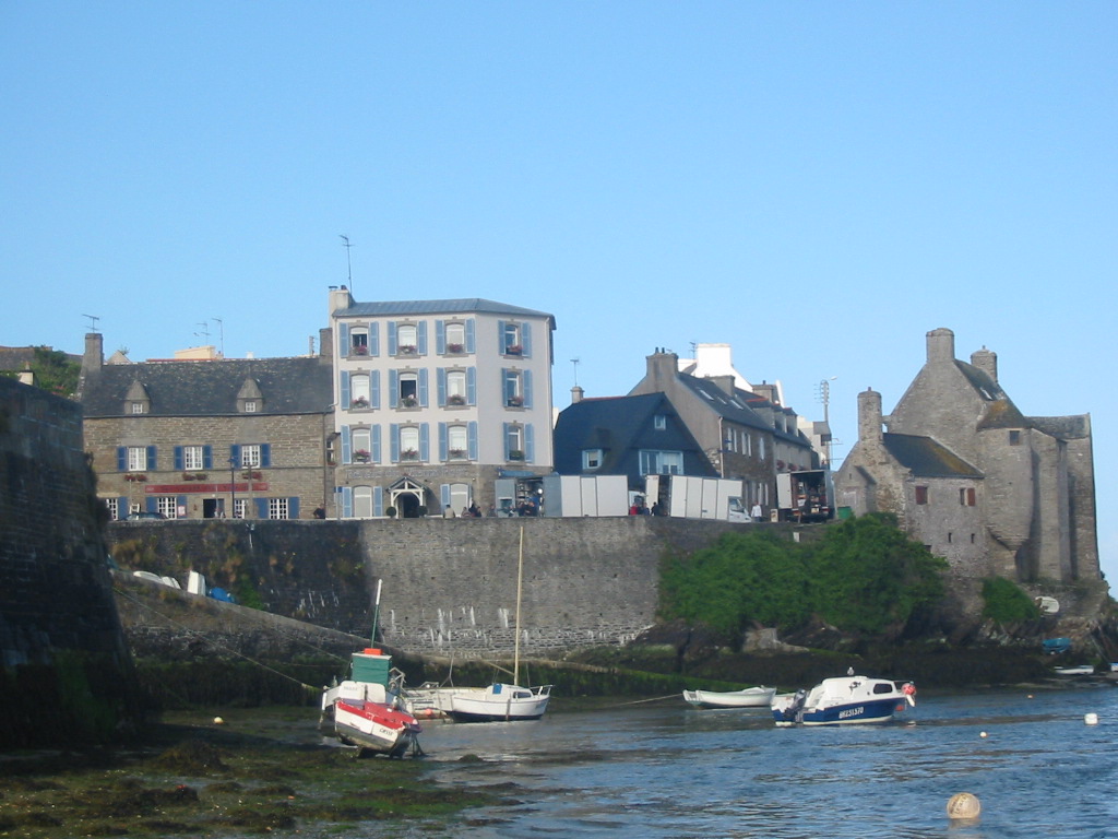 Tournage vu du port du Conquet
