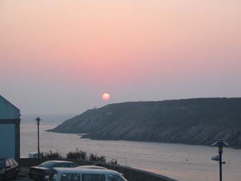 Soleil couchant sur Kermorvan